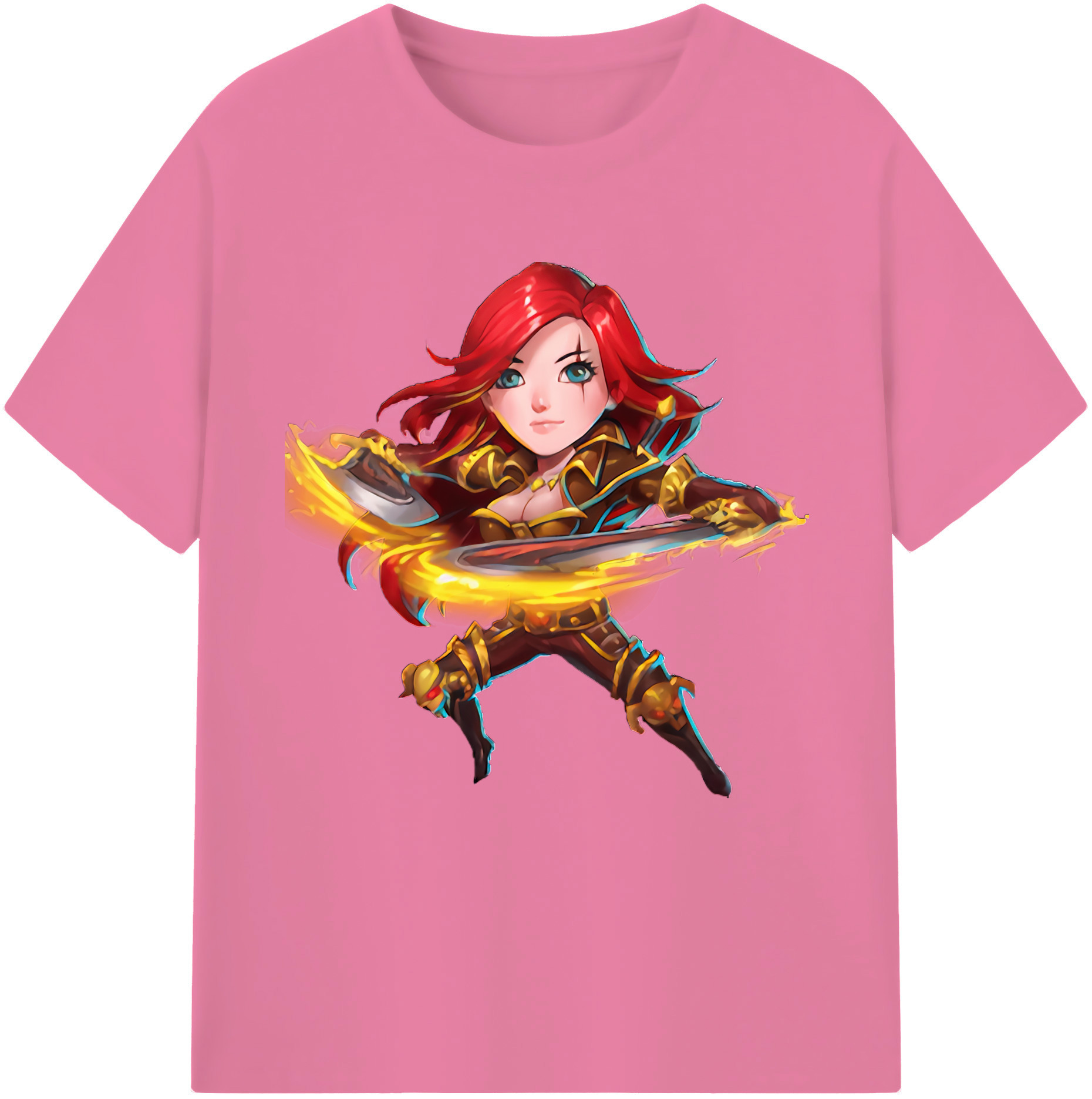 リーグ・オブ・レジェンド League of Legends LOL 綿100％半袖Tシャツ（フロントプリント）